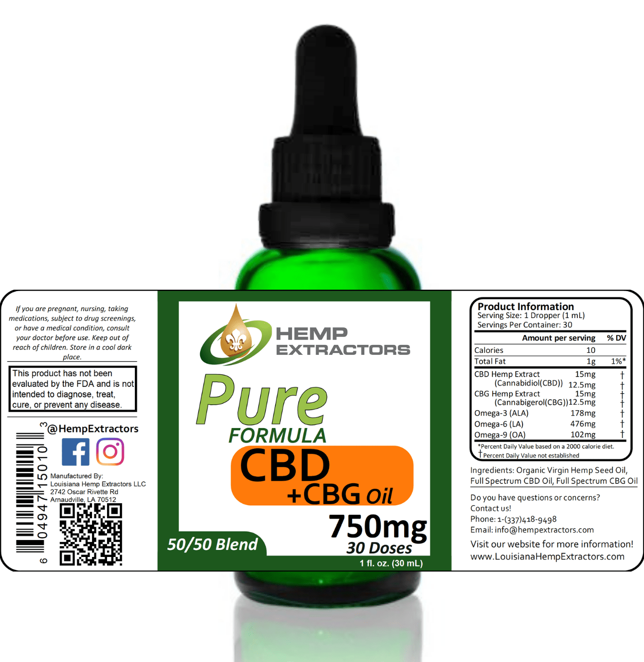 Pure Formula CBD+CBG - Tree Spirit Wellness