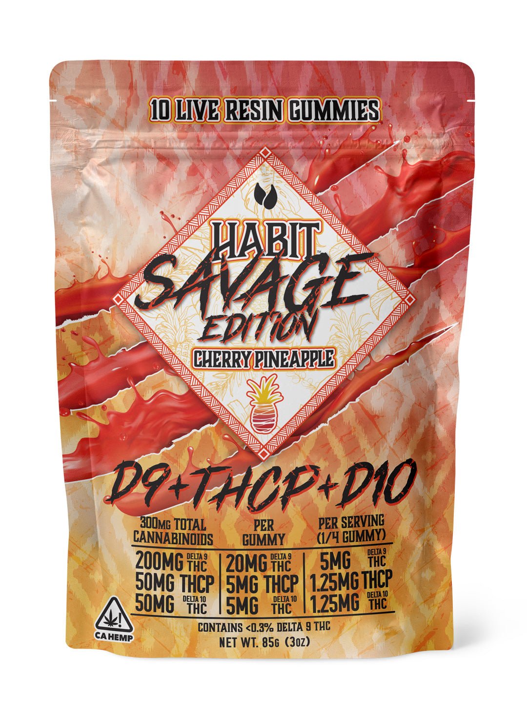 SAVAGE EDITION Delta 9+THCP+Delta 10 gummies Cherry Pineapple - Tree Spirit Wellness
