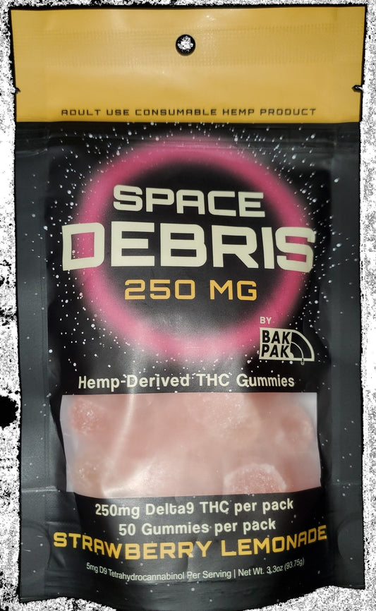 Space Debris 250 Strawberry Lemonade - 50 ct. 5mg - Tree Spirit Wellness